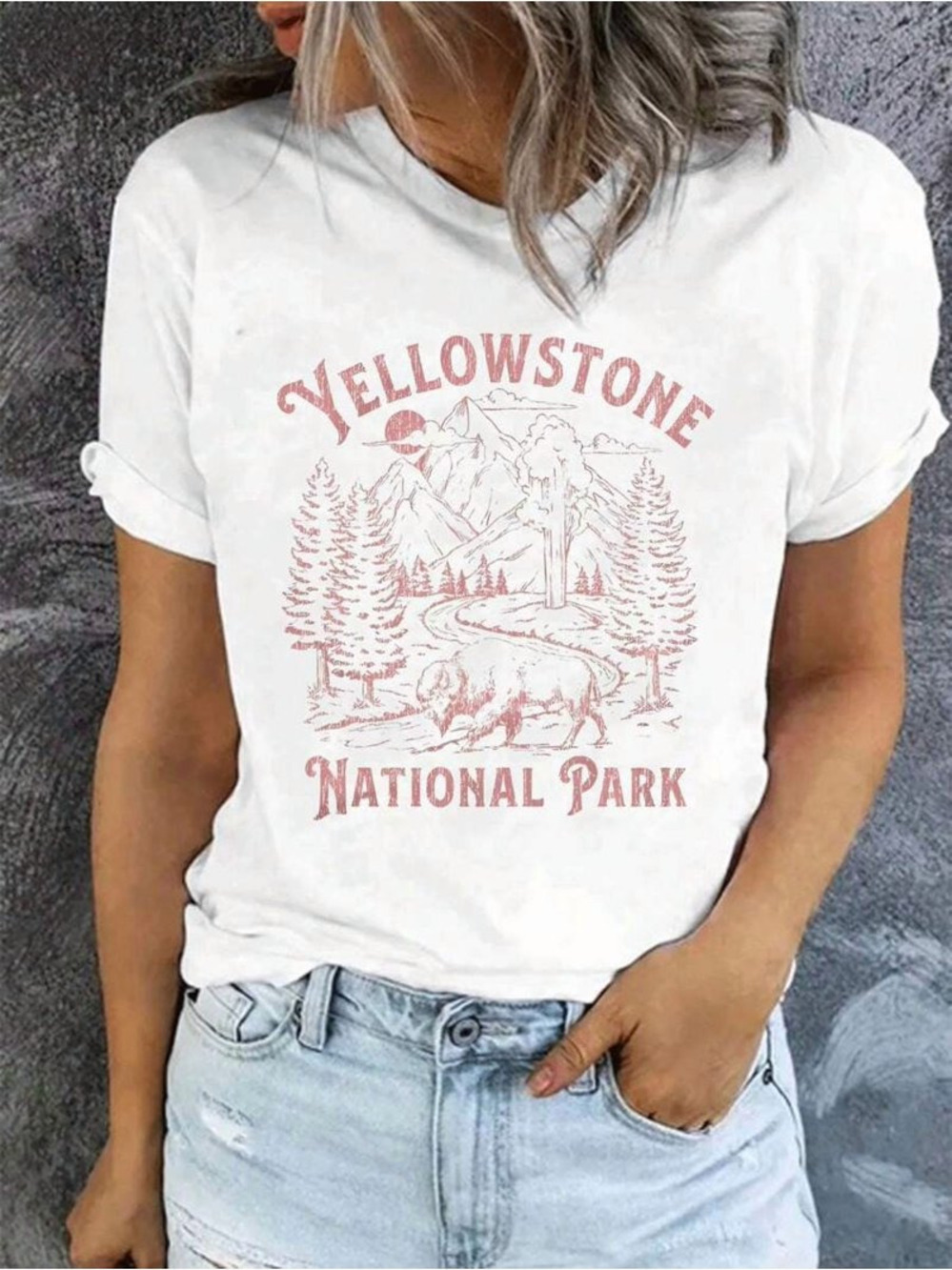 Unisex Yellowstone National Park Graphic T - Shirts - Picture 1 of 4
